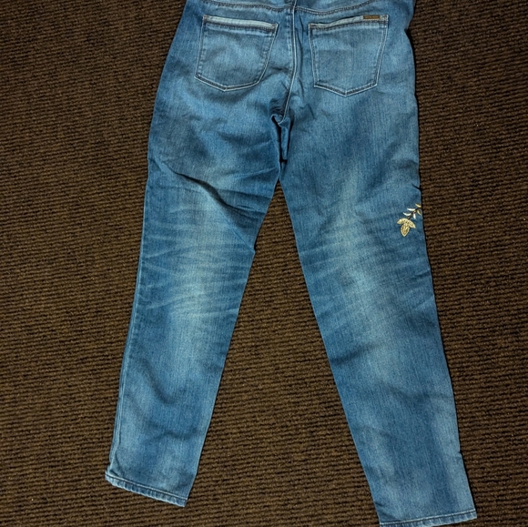 White House Black Market Embroidered Blue Jeans - Picture 7 of 9